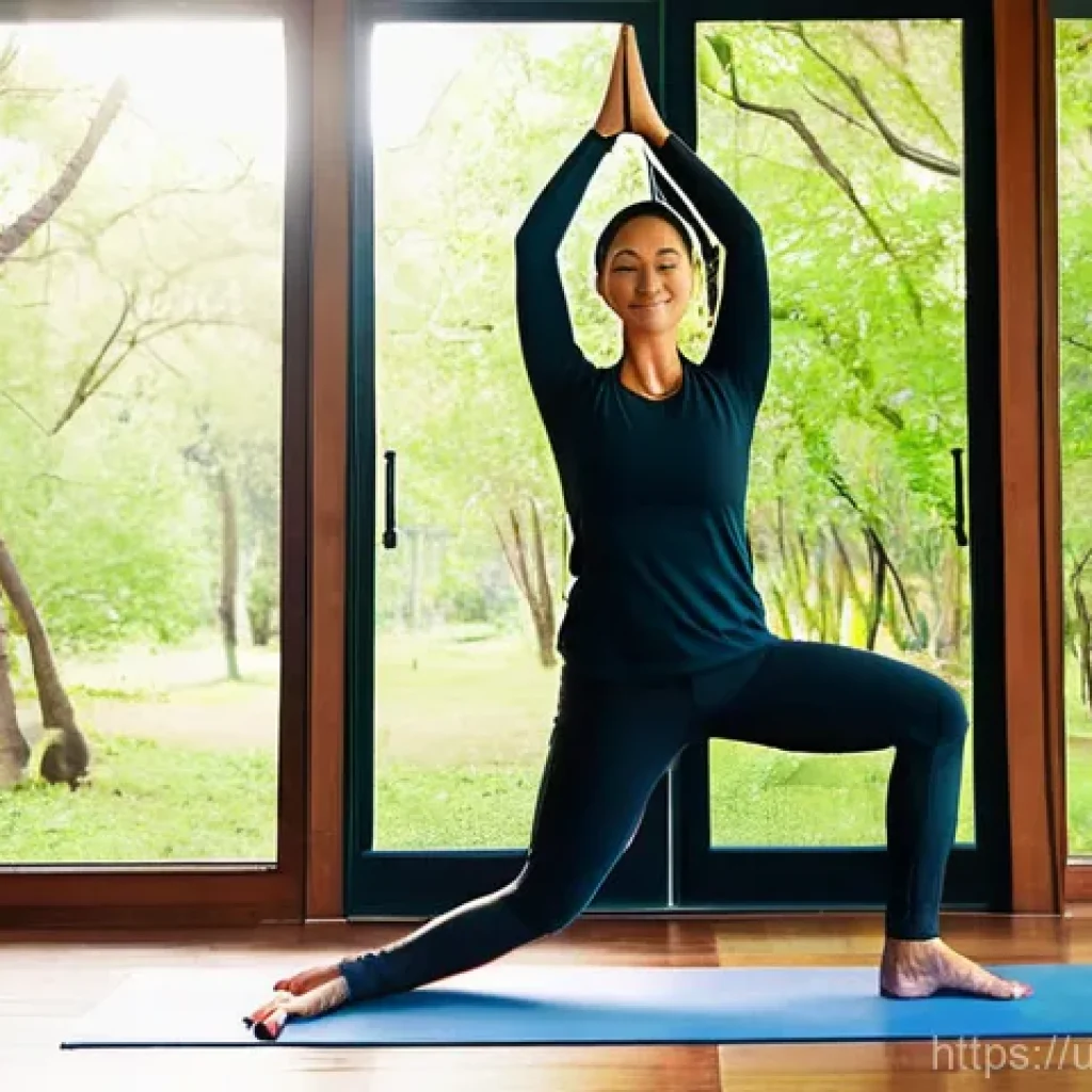 요가강사와 라이프스타일 - **Prompt 1: Serene Sunrise Yoga Session**
    "A female yoga instructor, mid-30s, with a calm and ra...